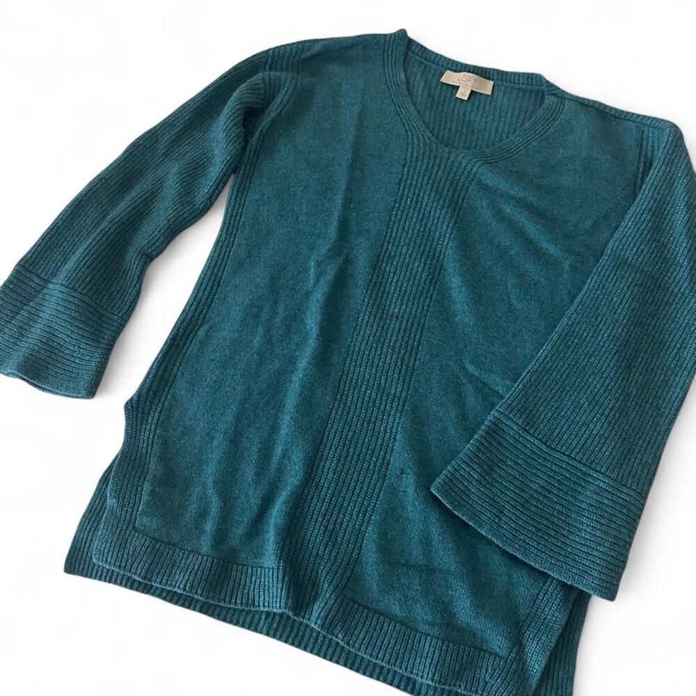Loft Women's Blue and Green Jumper